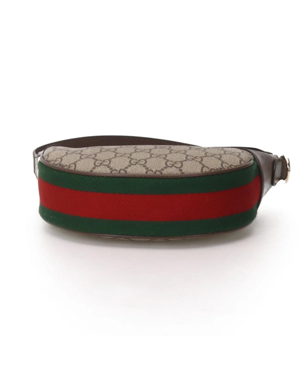 GUCCI Коричневая кожаная сумка с короткими ручками, фото 5