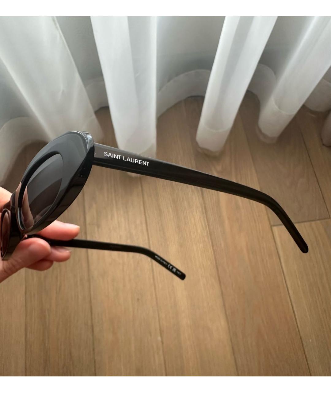 SAINT LAURENT Черные солнцезащитные очки, фото 3