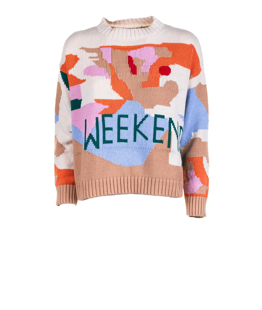 WEEKEND MAX MARA Мульти хлопковый джемпер / свитер, фото 1