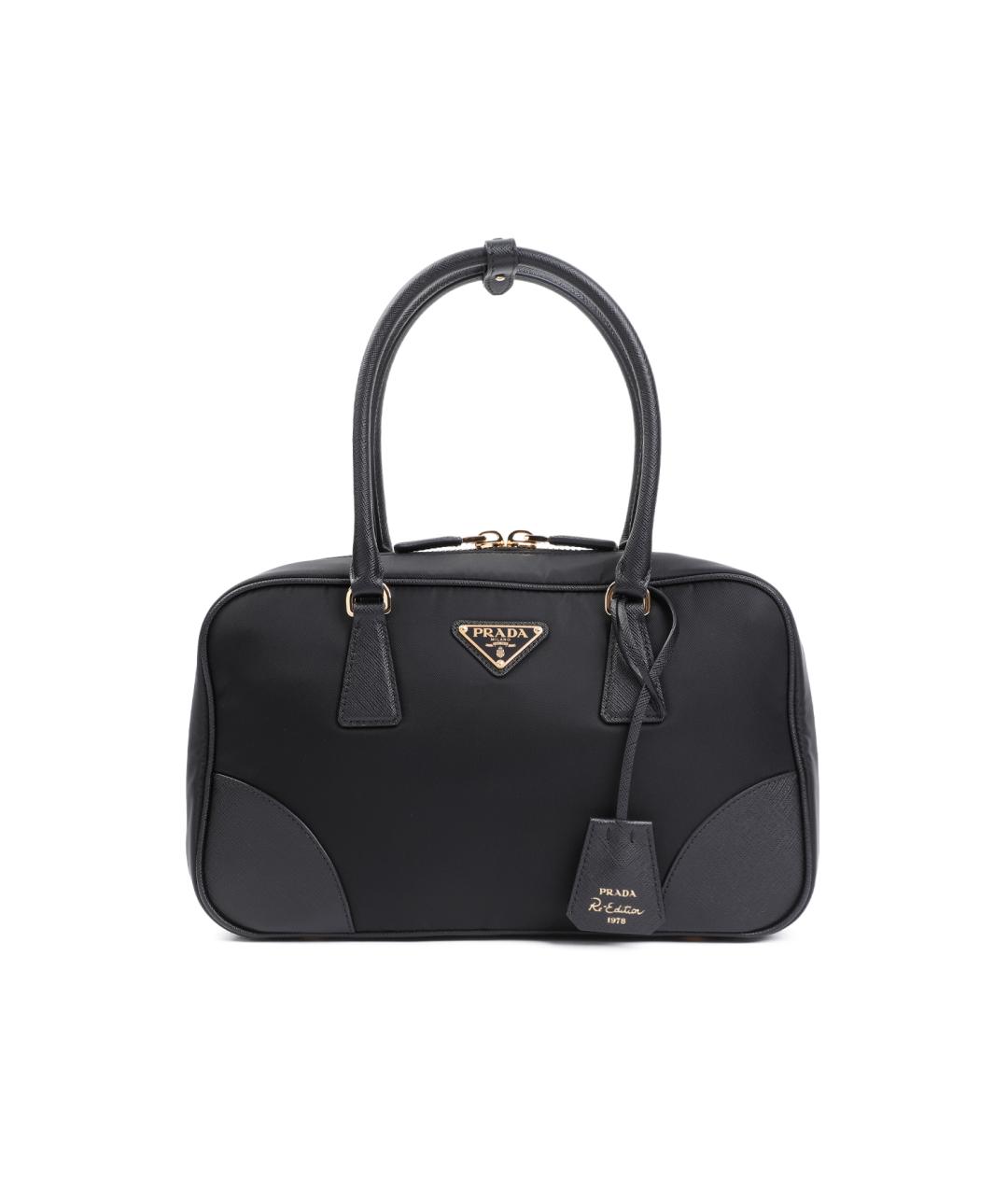 PRADA Черная синтетическая сумка тоут, фото 1