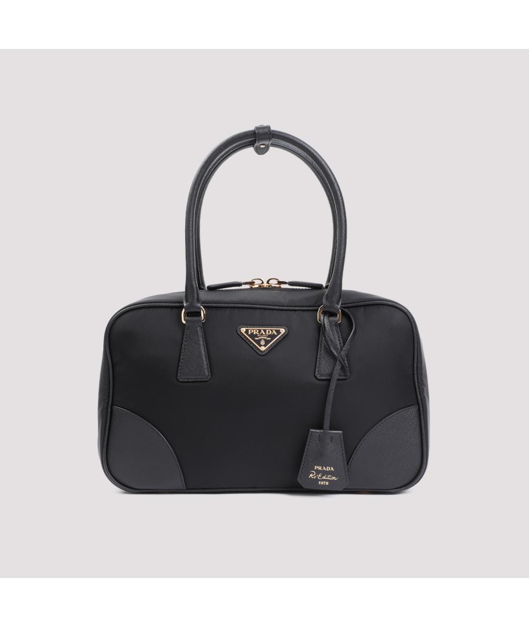 PRADA Черная синтетическая сумка тоут, фото 2