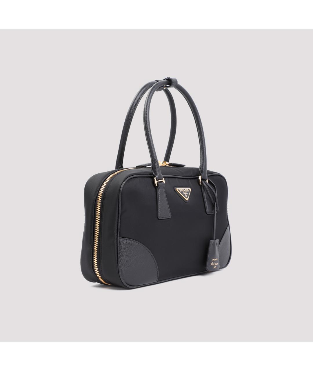 PRADA Черная синтетическая сумка тоут, фото 4