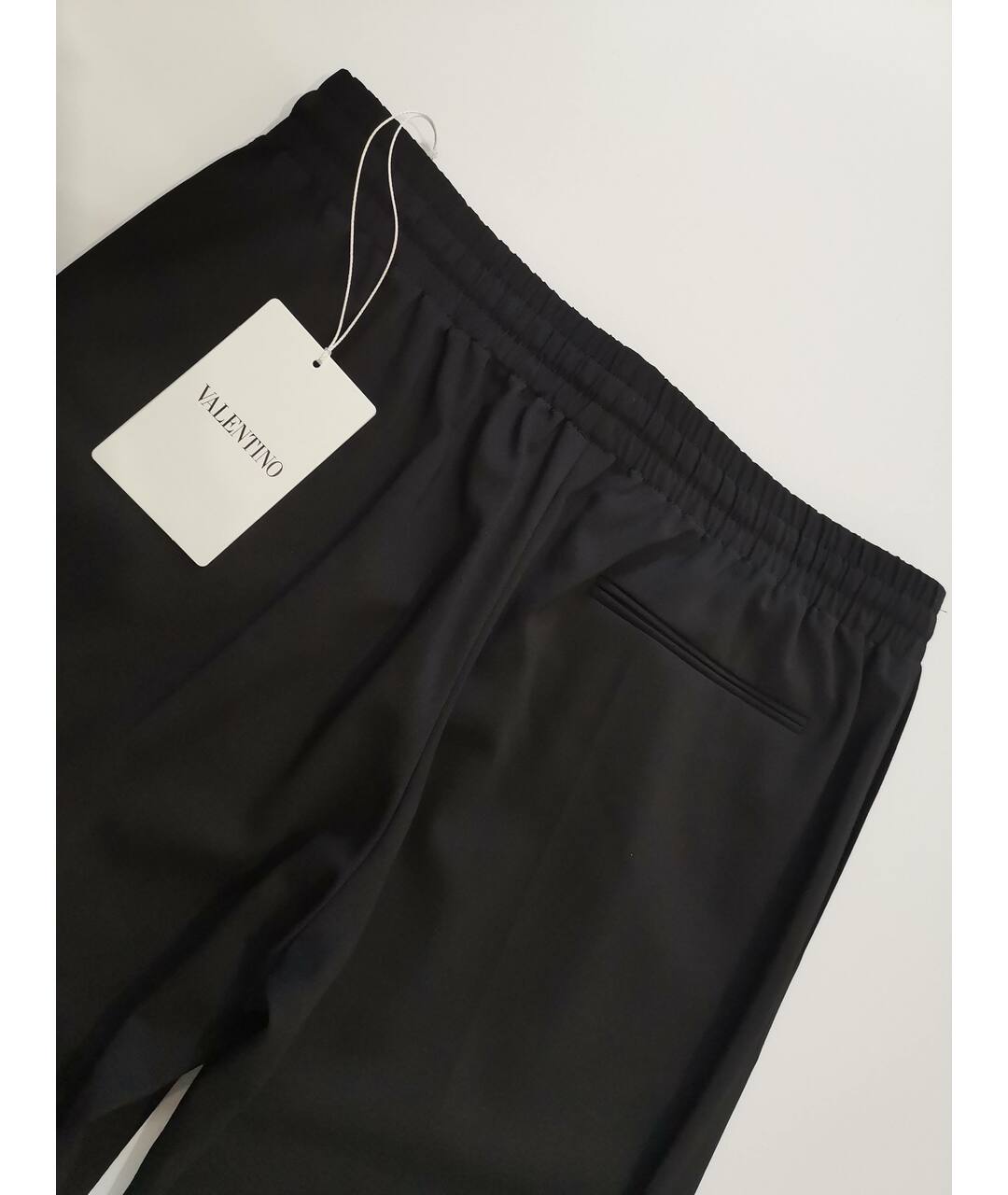 VALENTINO Черные шерстяные прямые брюки, фото 5