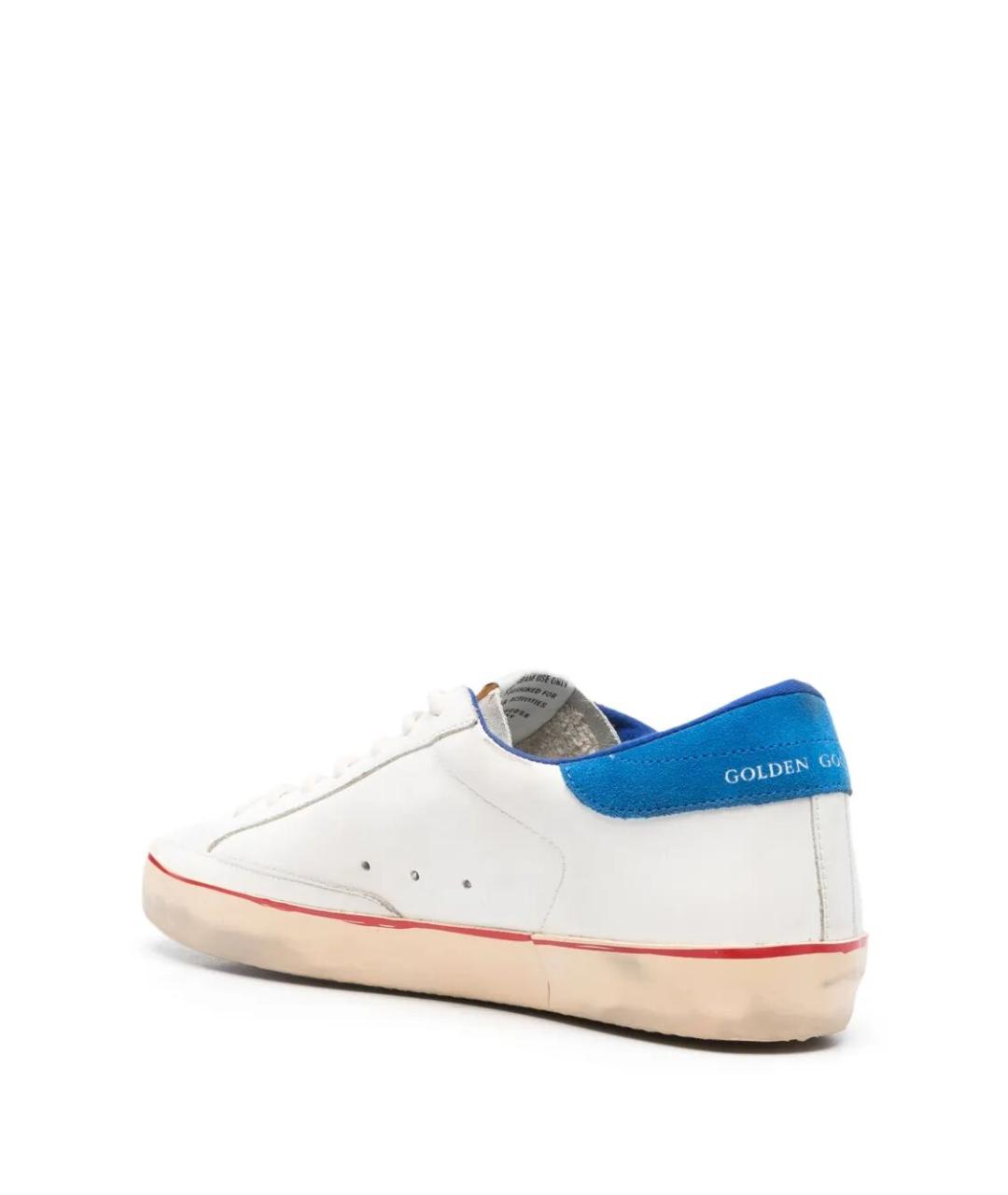 GOLDEN GOOSE DELUXE BRAND Белые кожаные низкие кроссовки / кеды, фото 2