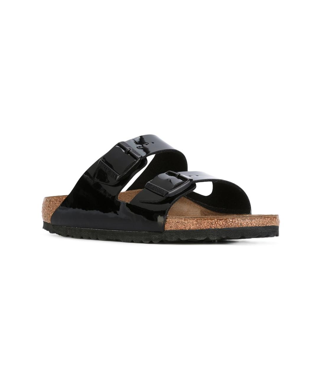 BIRKENSTOCK Черные кожаные сандалии, фото 2