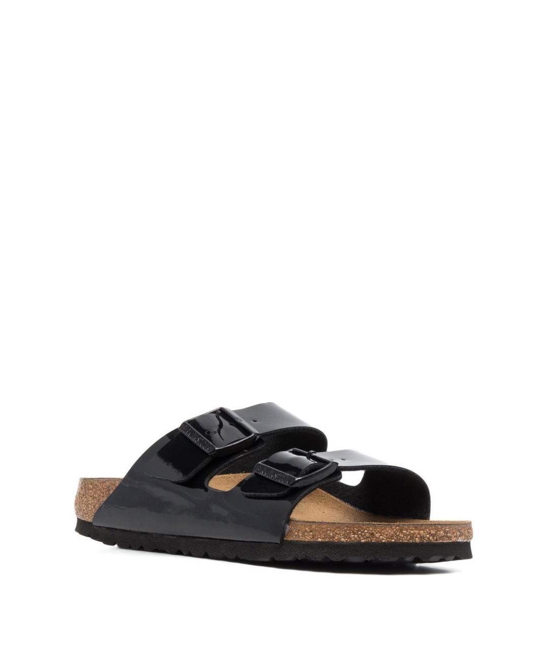 BIRKENSTOCK Черные кожаные сандалии, фото 5