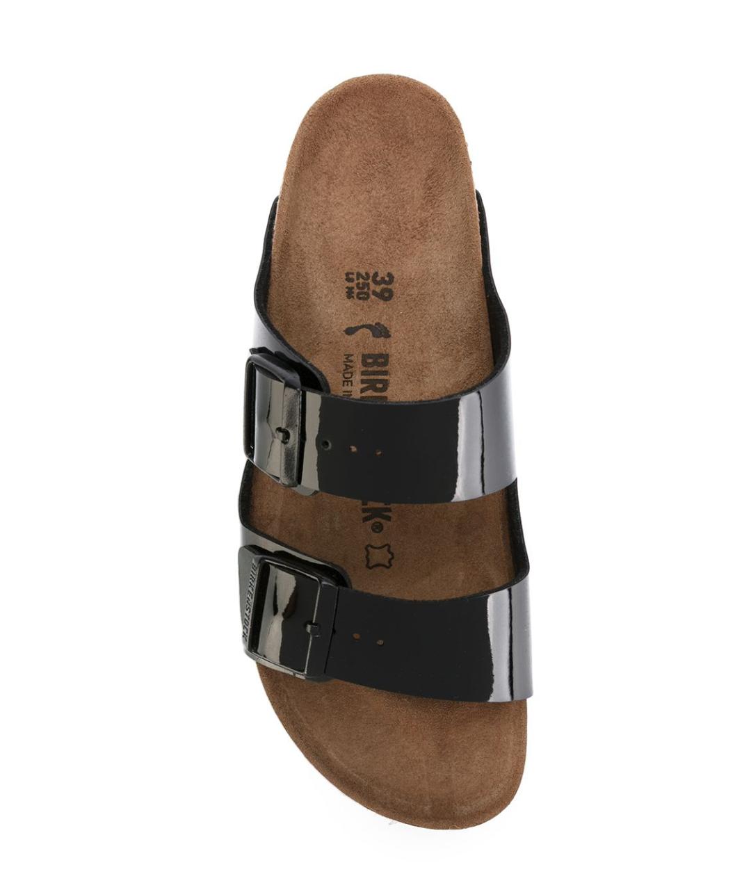 BIRKENSTOCK Черные кожаные сандалии, фото 4