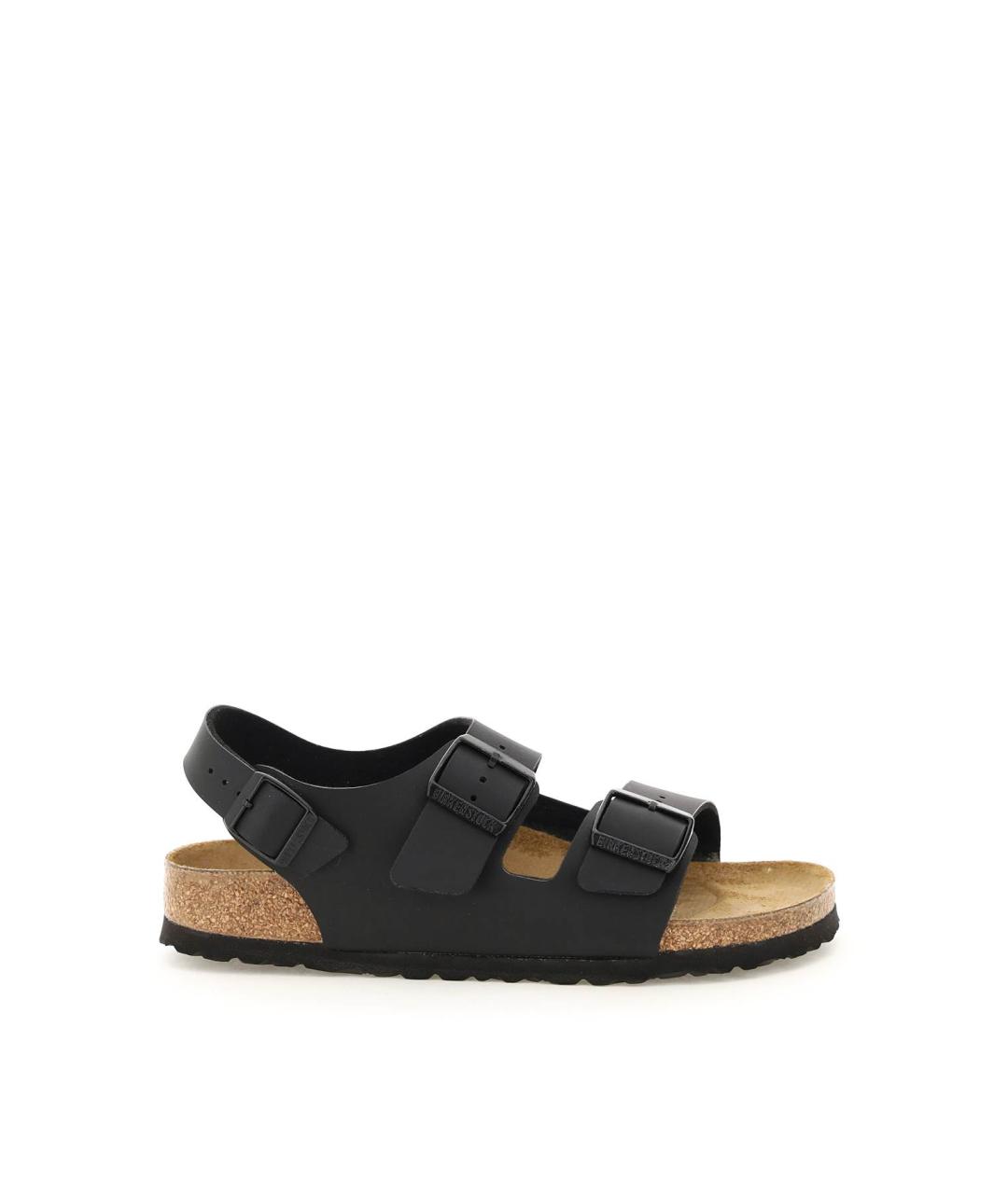 BIRKENSTOCK Черные кожаные низкие кроссовки / кеды, фото 1