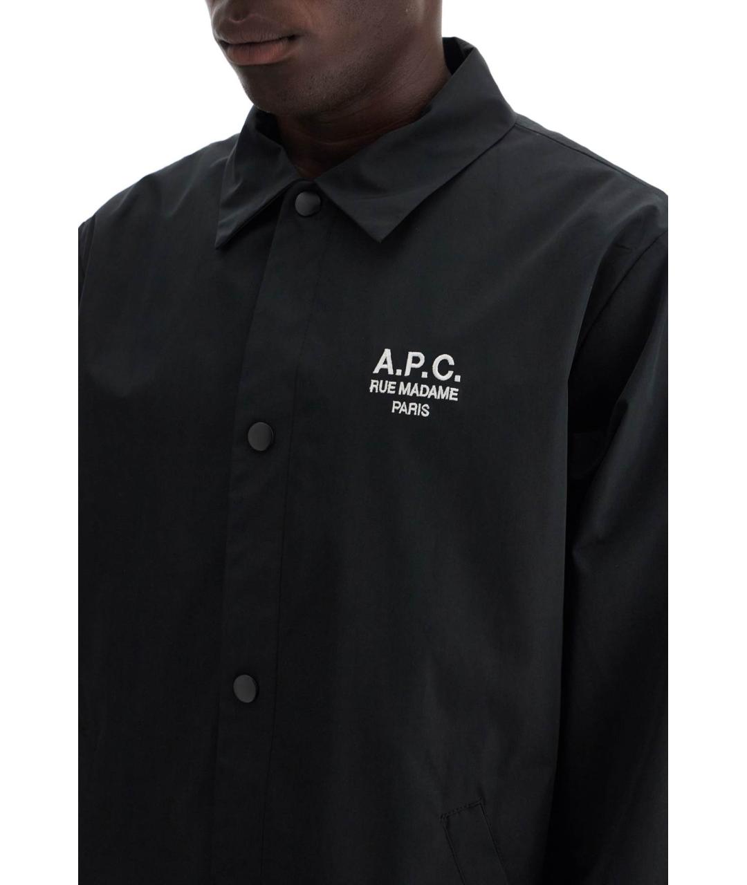 A.P.C. Черная кэжуал рубашка, фото 4