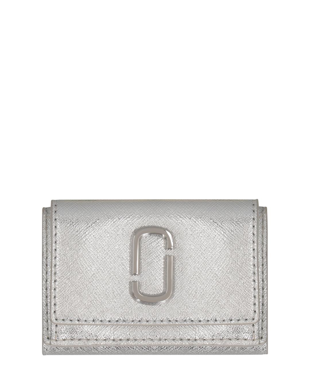 MARC JACOBS Серебрянный кожаный кошелек, фото 1