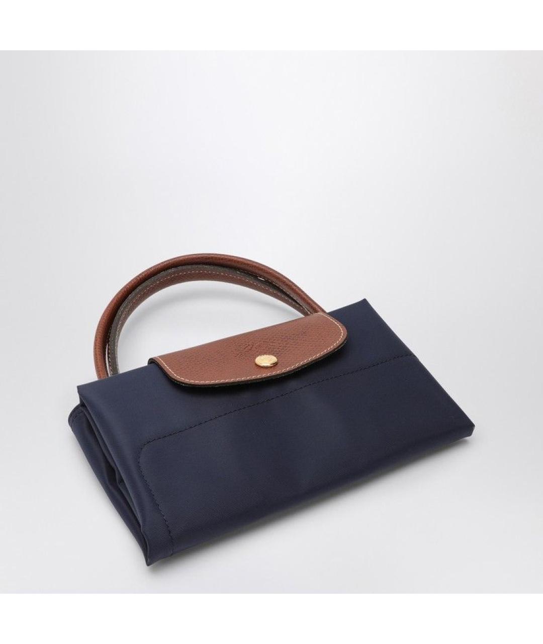LONGCHAMP Синяя тканевая сумка тоут, фото 3