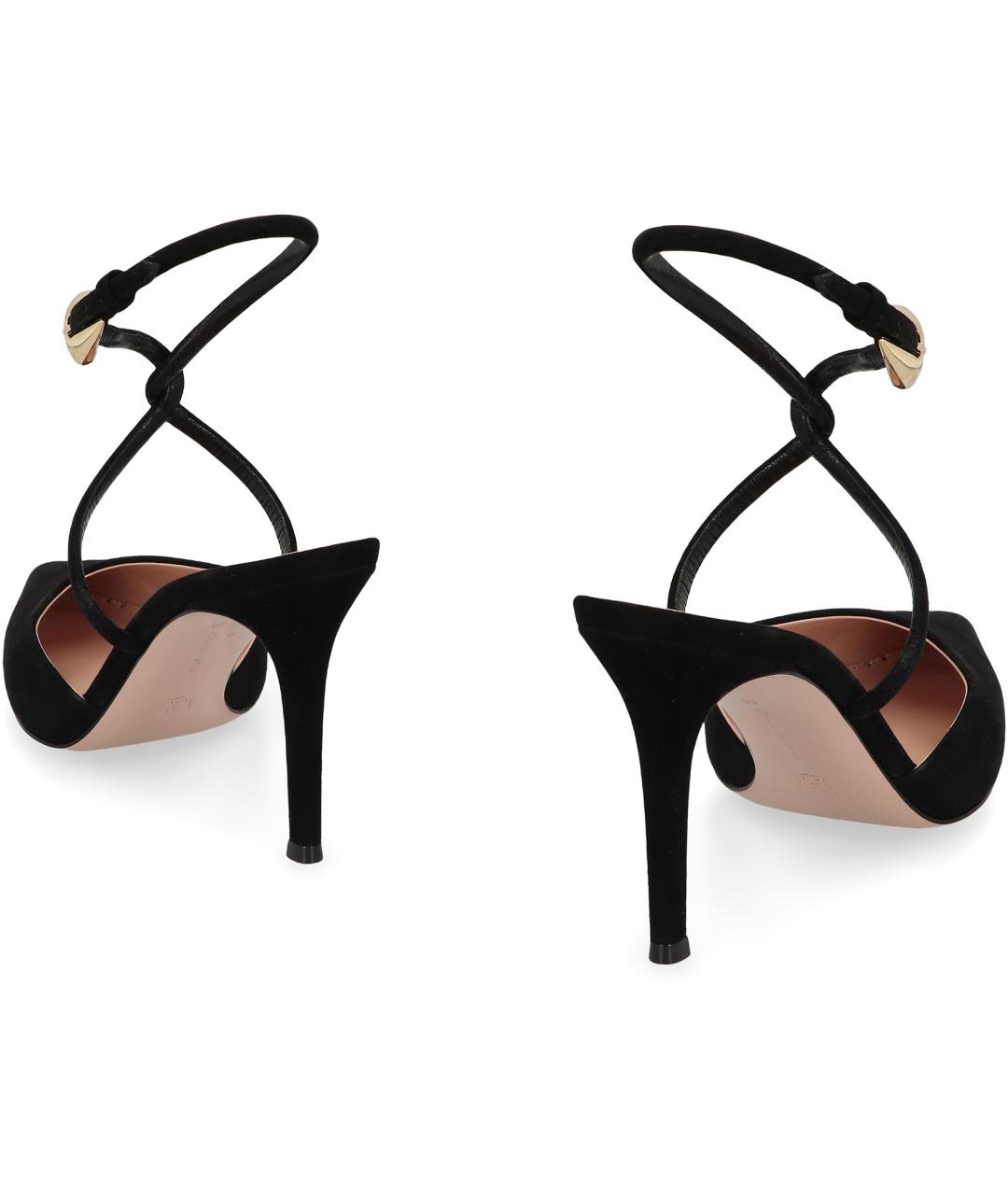 GIANVITO ROSSI Черные кожаные туфли, фото 4