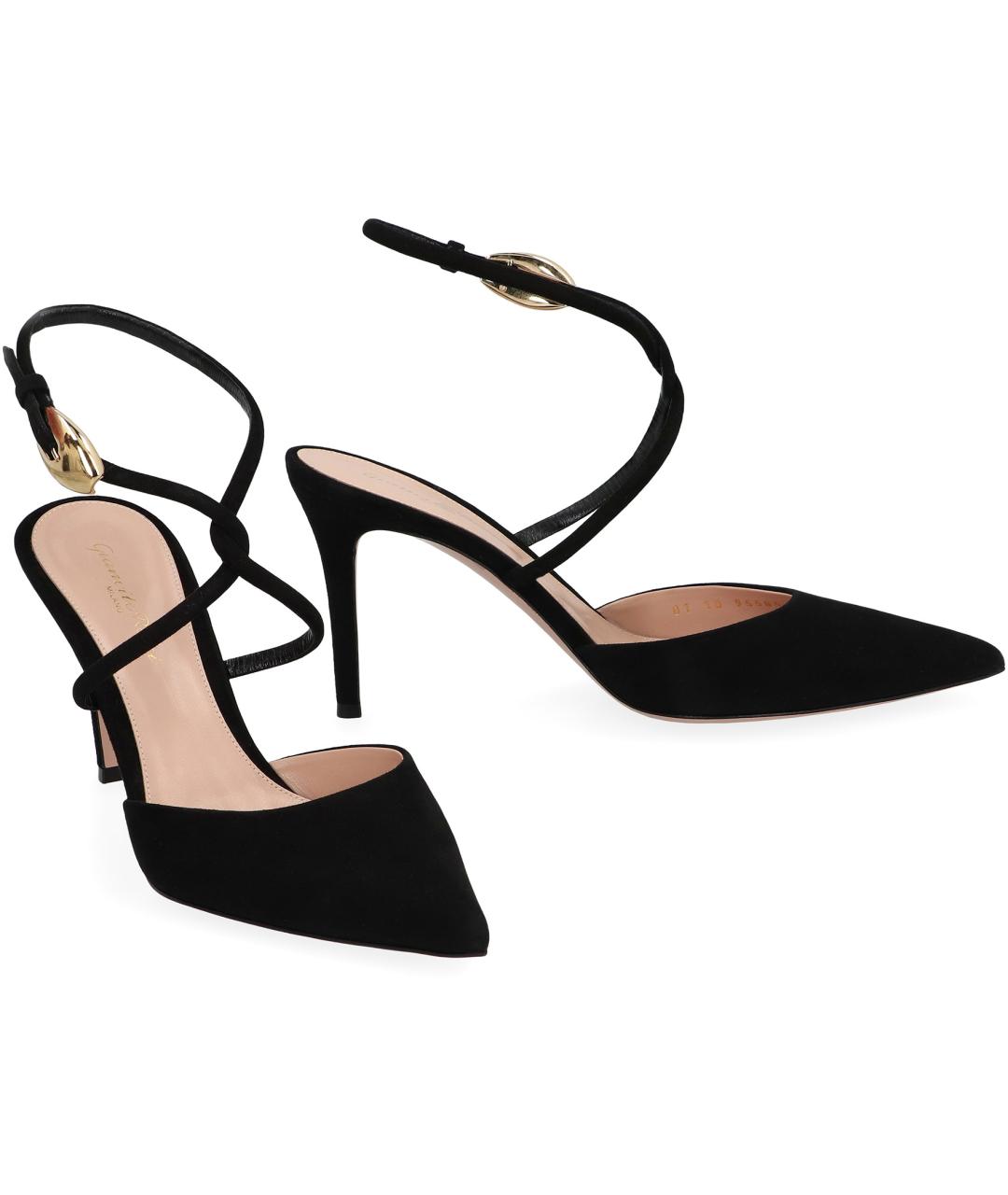 GIANVITO ROSSI Черные кожаные туфли, фото 3