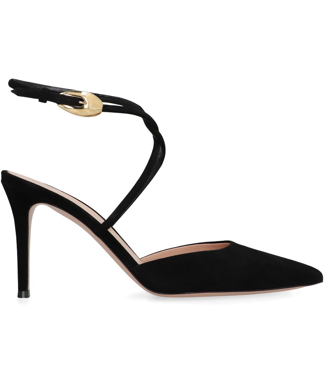 GIANVITO ROSSI Черные кожаные туфли, фото 2