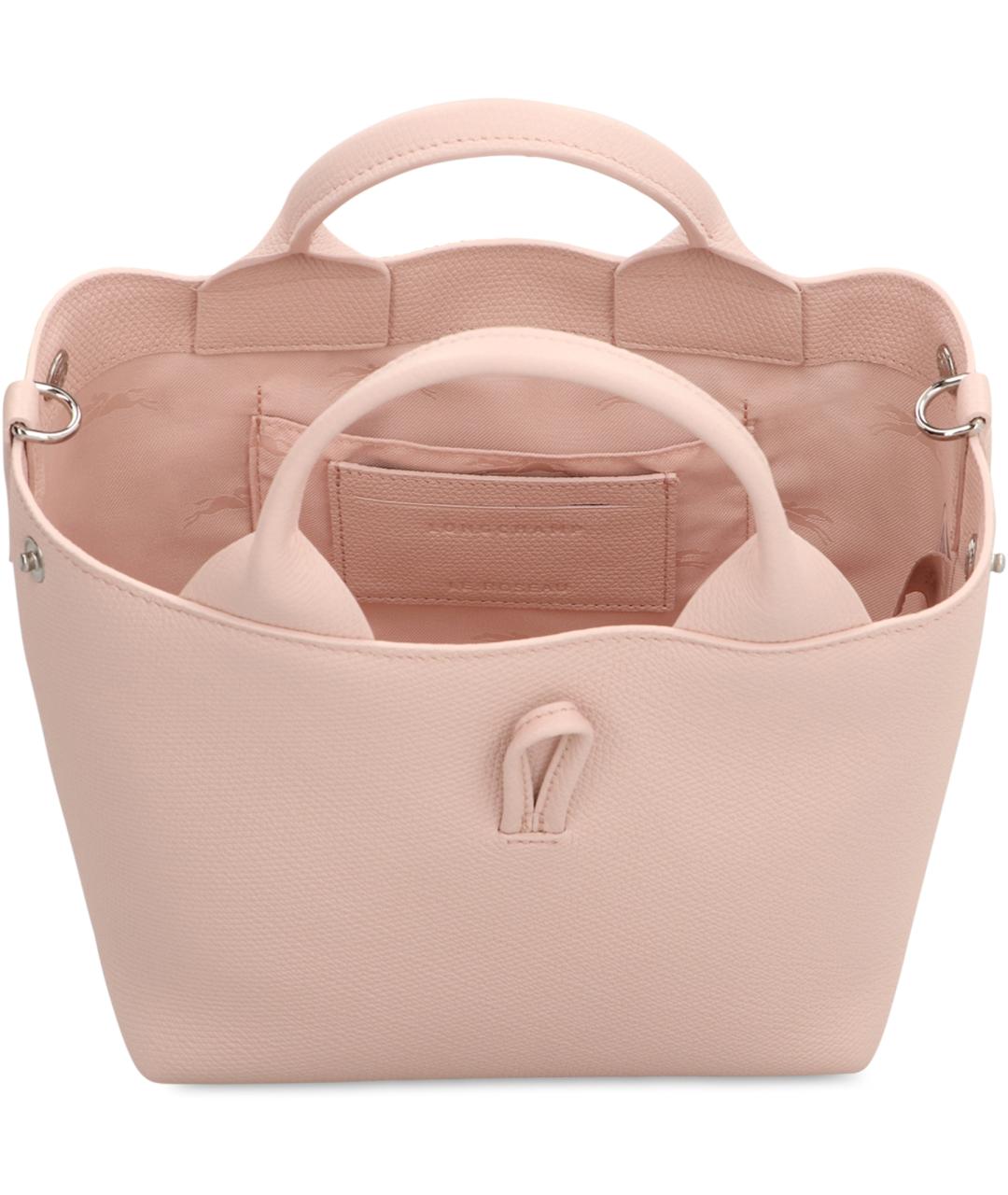 LONGCHAMP Розовая сумка с короткими ручками, фото 4