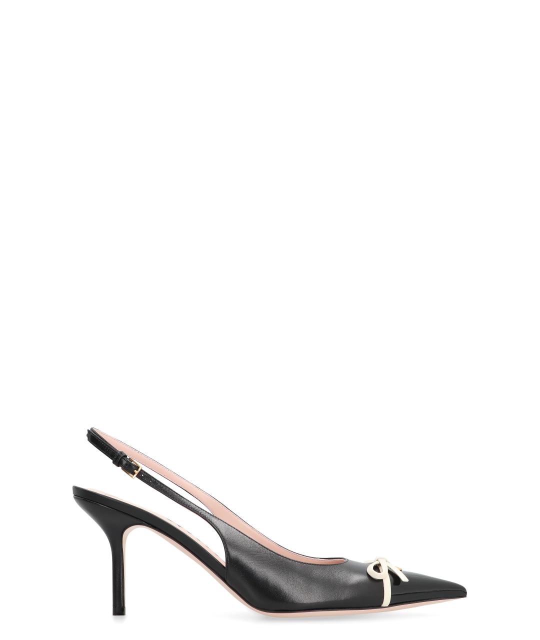VALENTINO Черные кожаные туфли, фото 1