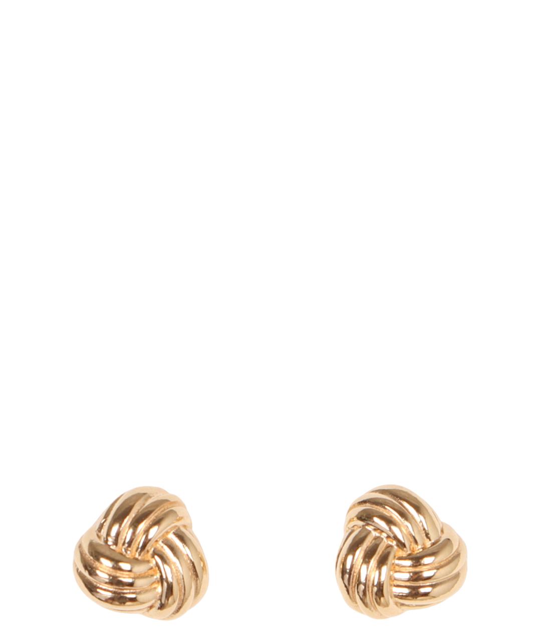 BOTTEGA VENETA Золотые клипсы, фото 1