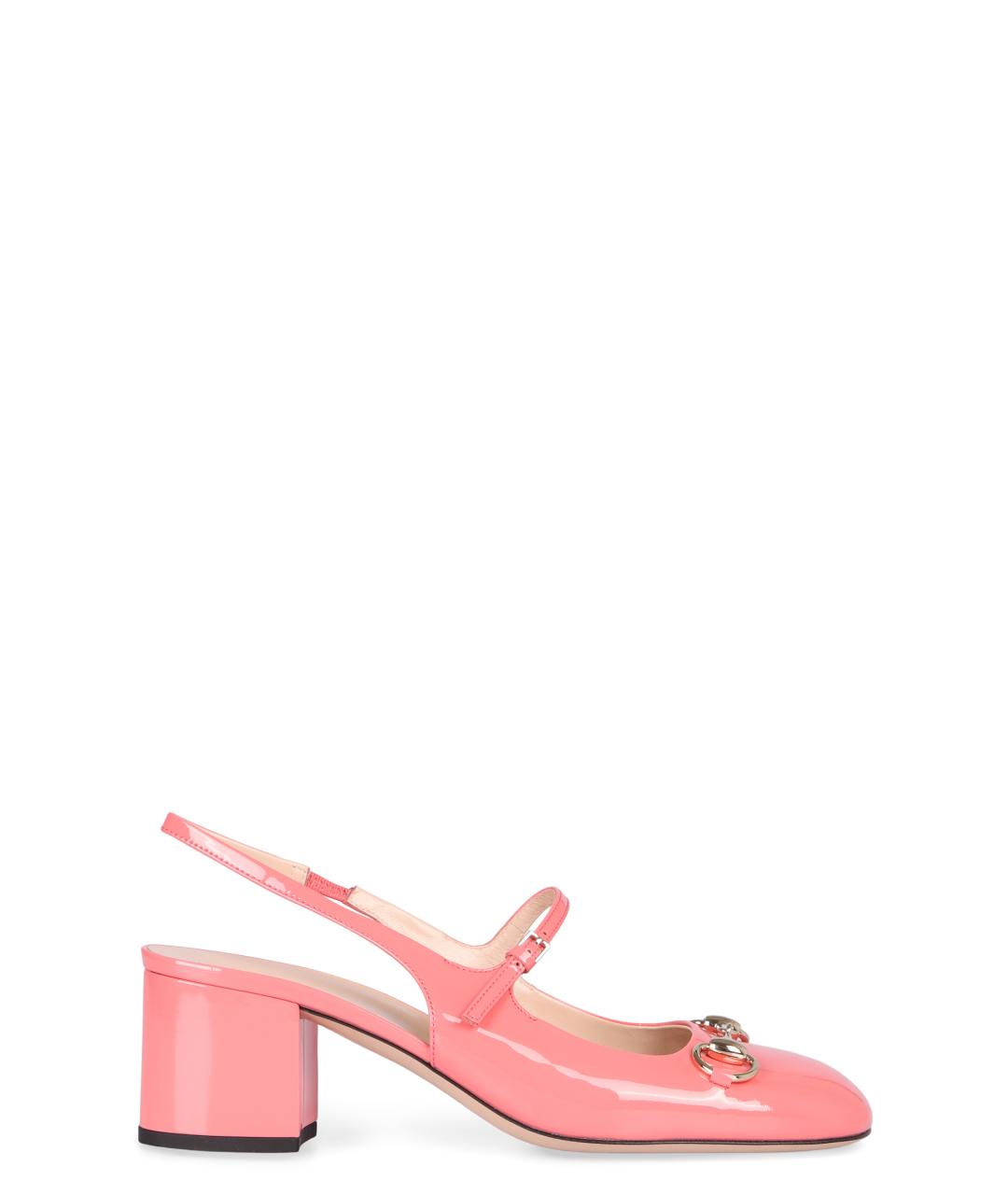 GUCCI Розовые туфли из лакированной кожи, фото 1