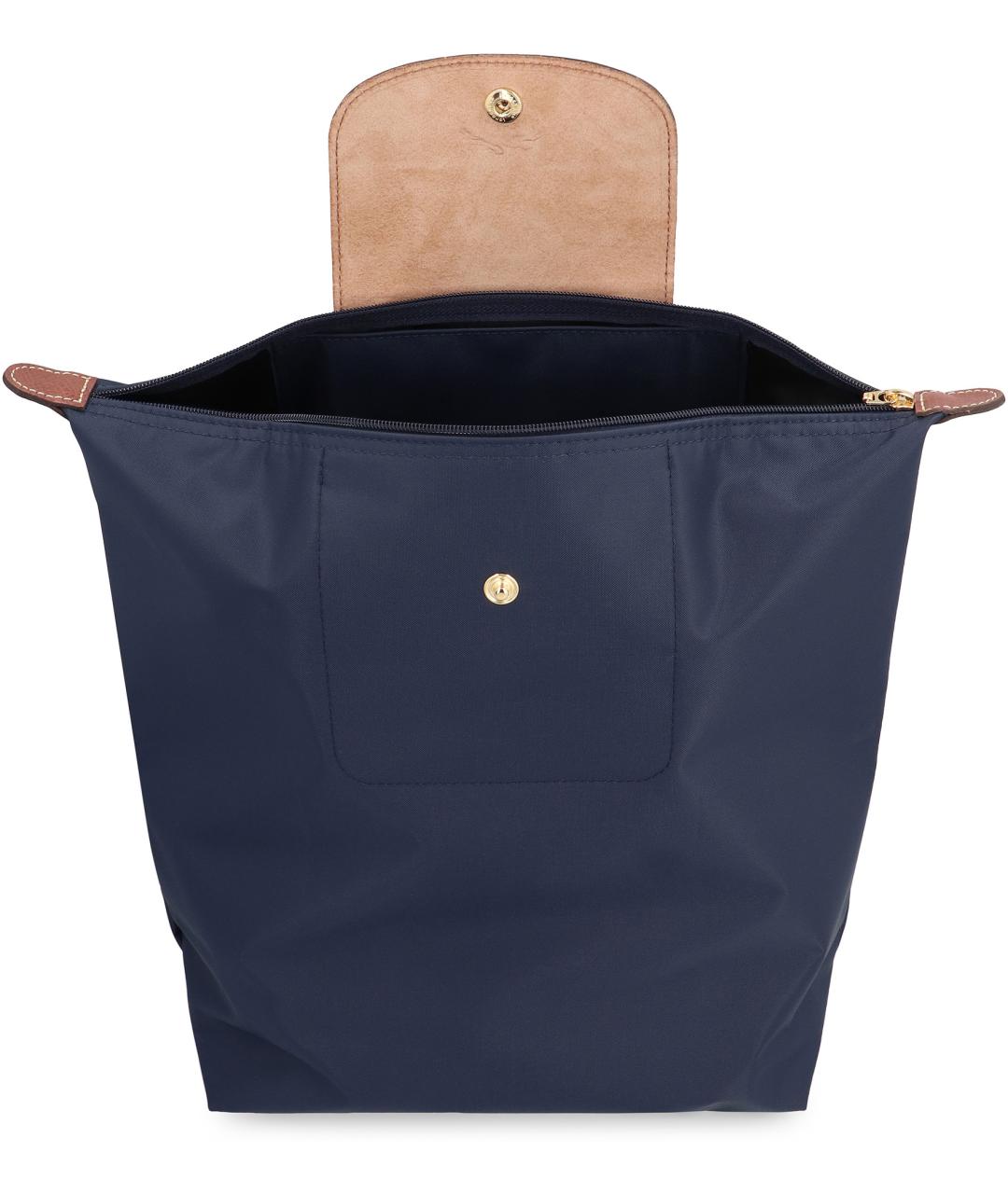 LONGCHAMP Темно-синий синтетический рюкзак, фото 5