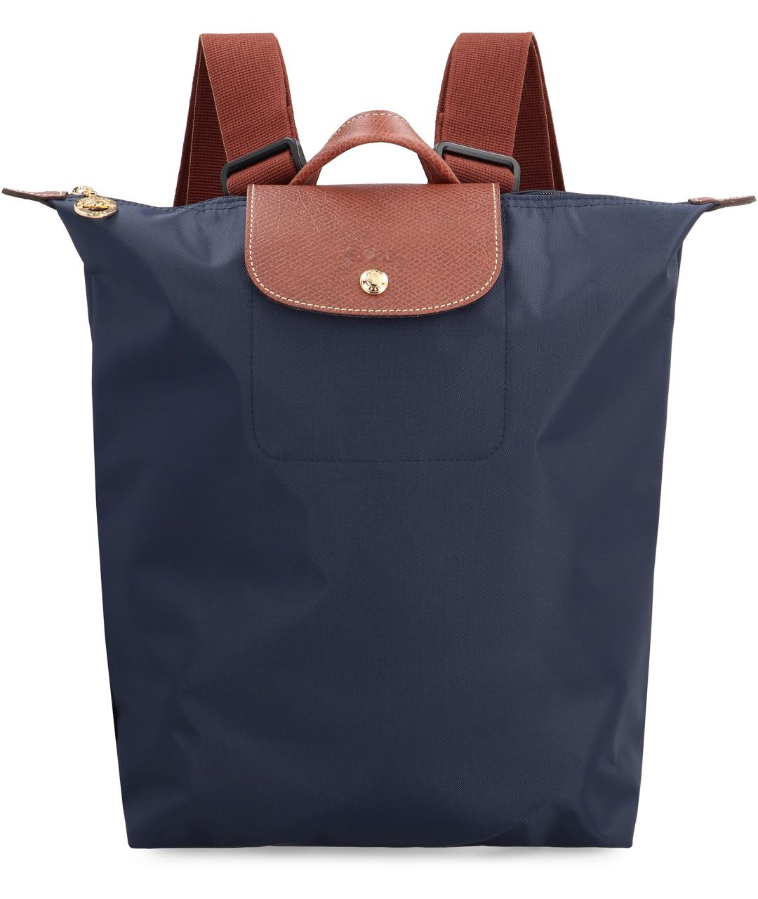 LONGCHAMP Темно-синий синтетический рюкзак, фото 2