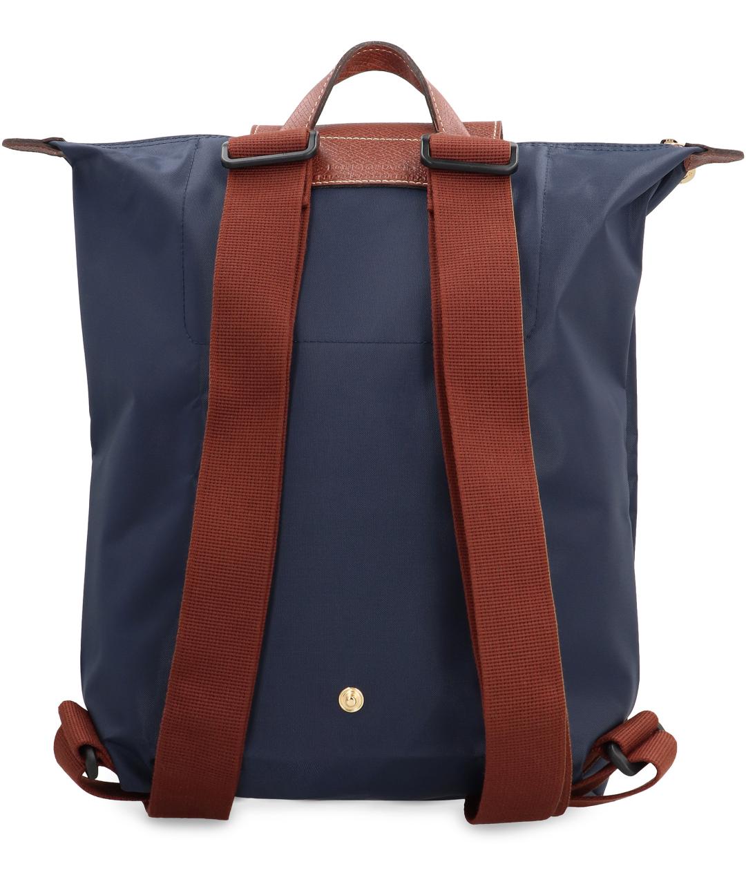 LONGCHAMP Темно-синий синтетический рюкзак, фото 4