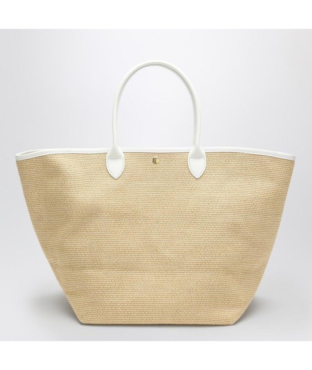 LONGCHAMP Бежевая сумка тоут, фото 2