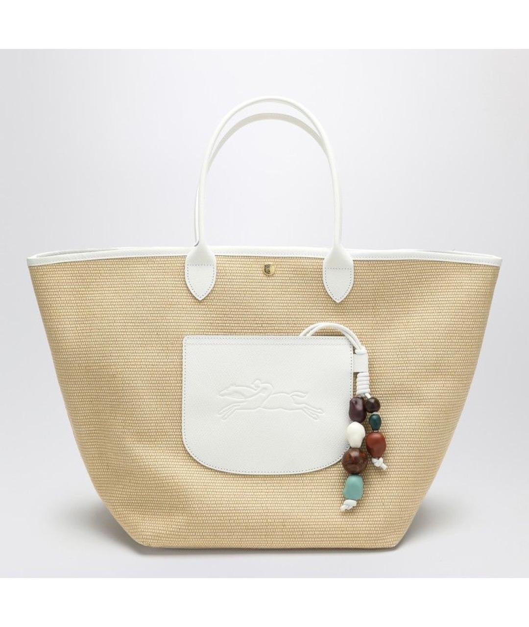 LONGCHAMP Бежевая сумка тоут, фото 3