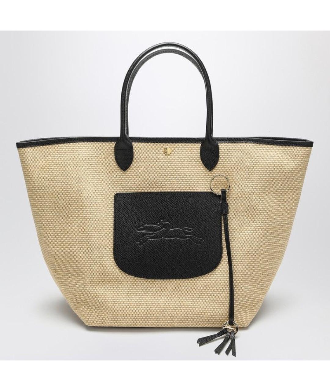 LONGCHAMP Бежевая сумка тоут, фото 3