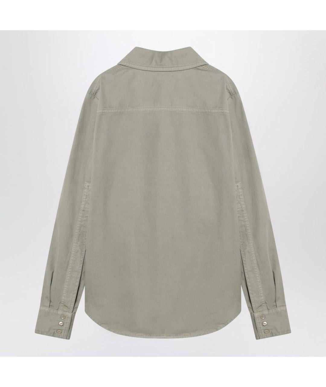 GUCCI Хаки хлопковая блузы, фото 2