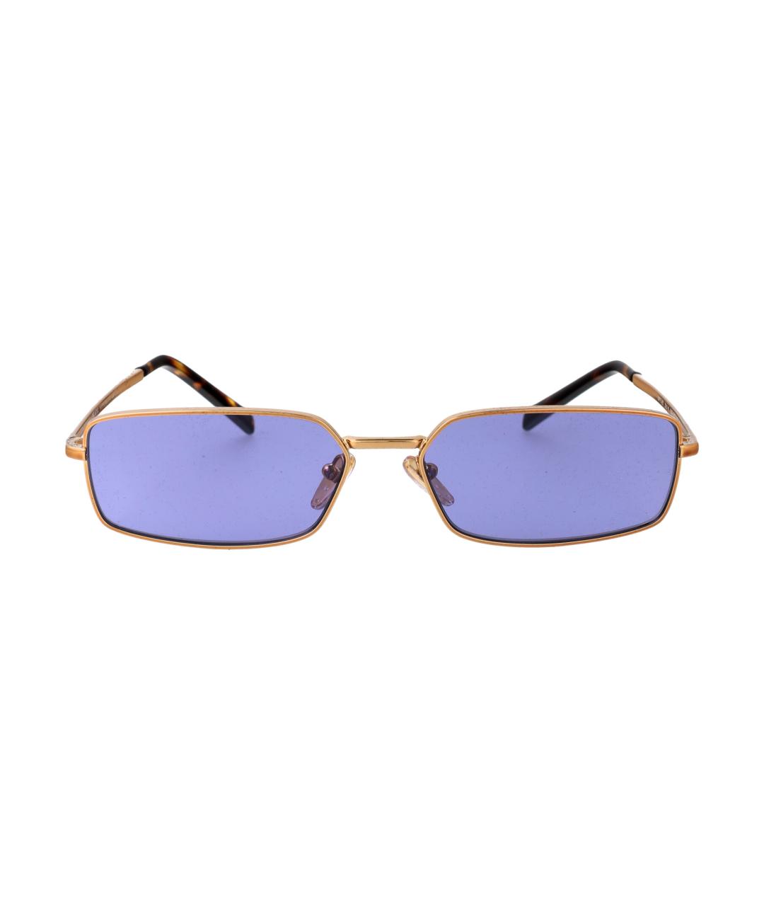 PRADA Фиолетовые металлические солнцезащитные очки, фото 2