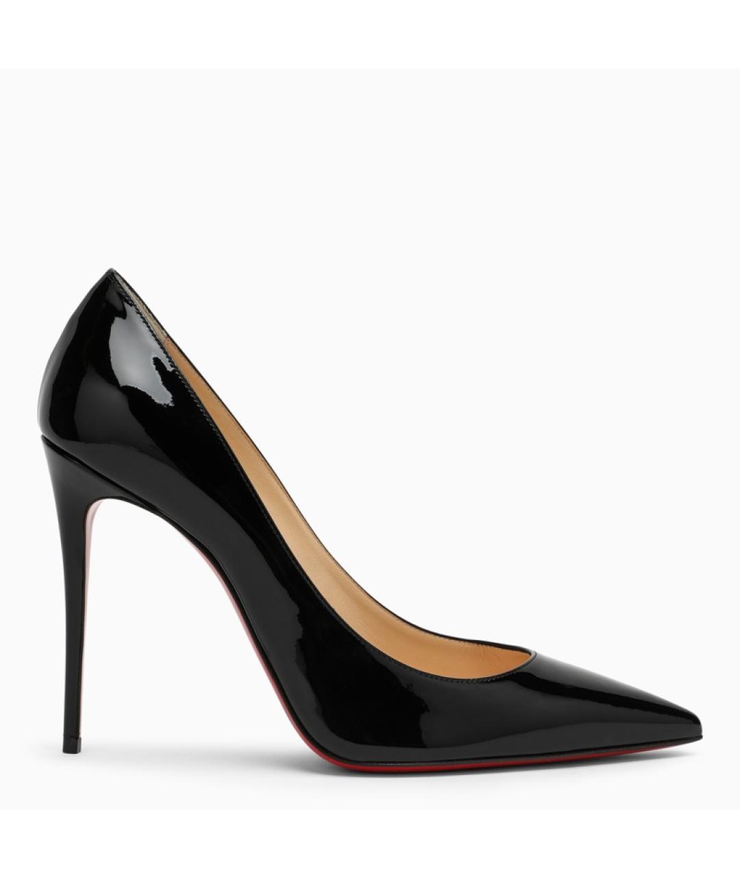 CHRISTIAN LOUBOUTIN Черные туфли из лакированной кожи, фото 3