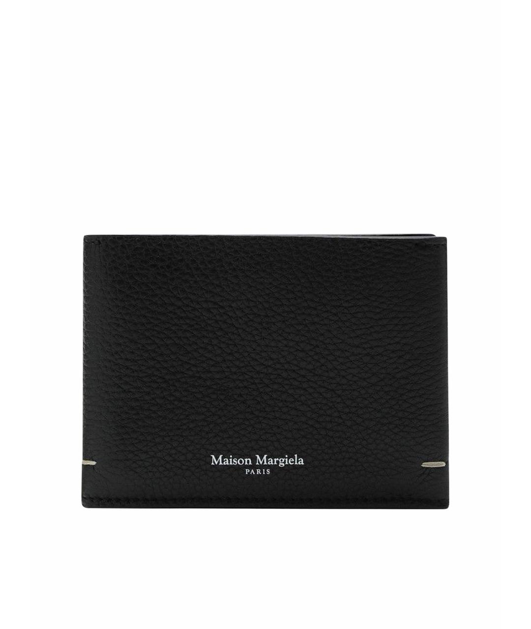 MAISON MARGIELA Черный кожаный кошелек, фото 1