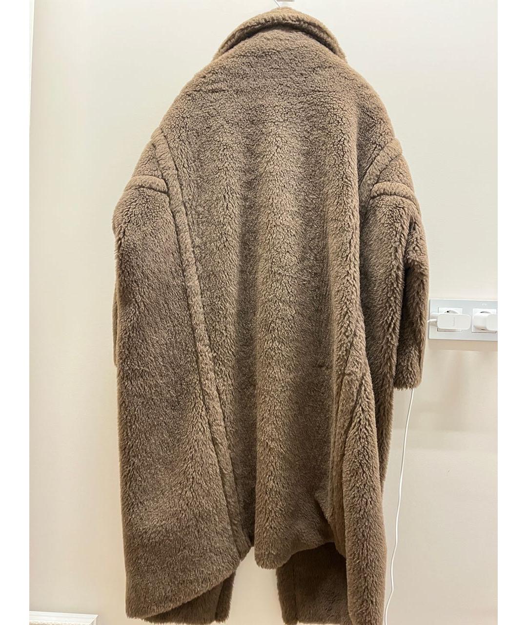MAX MARA Коричневая шерстяная шуба, фото 2