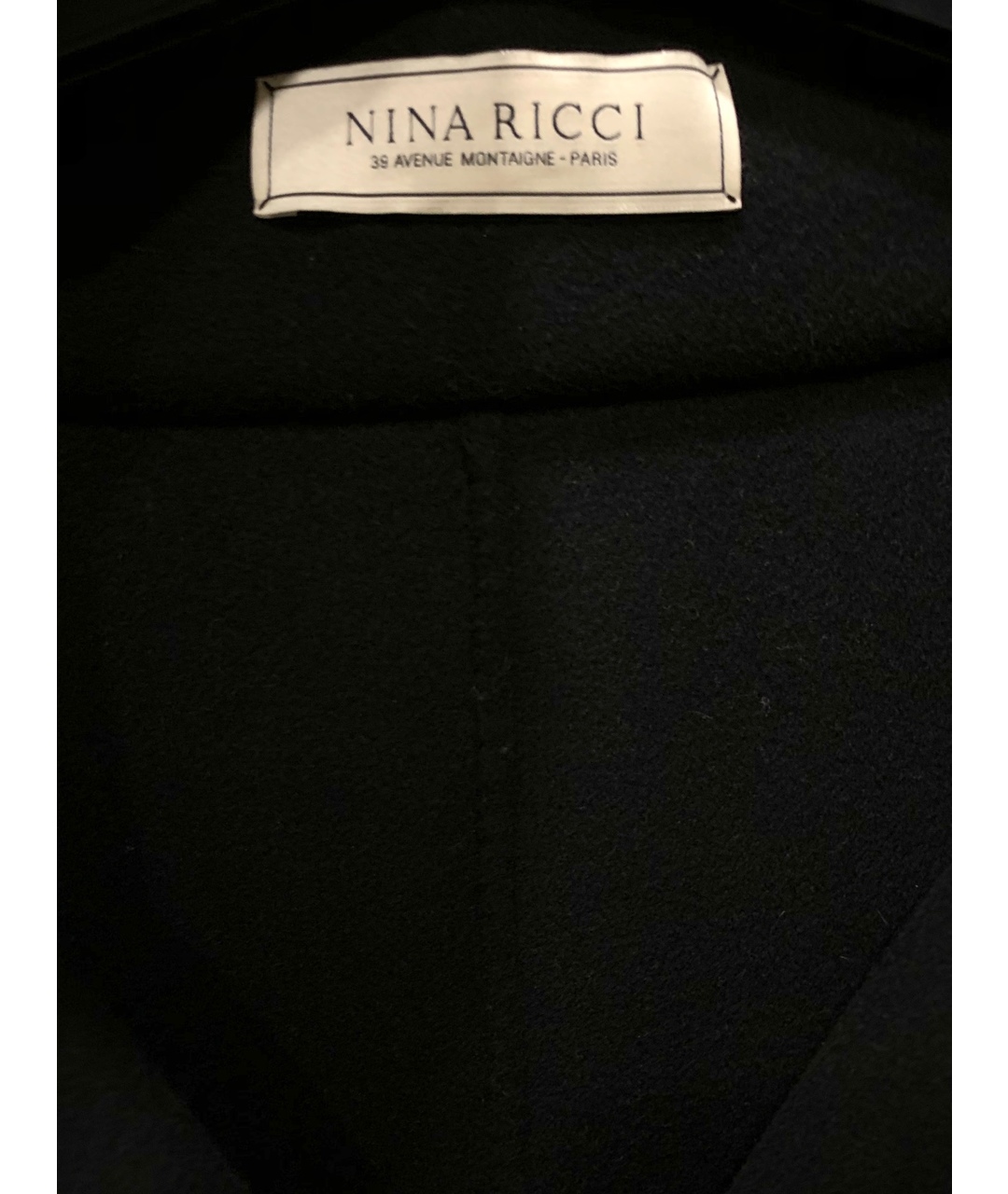 NINA RICCI Черное шерстяное пальто, фото 3