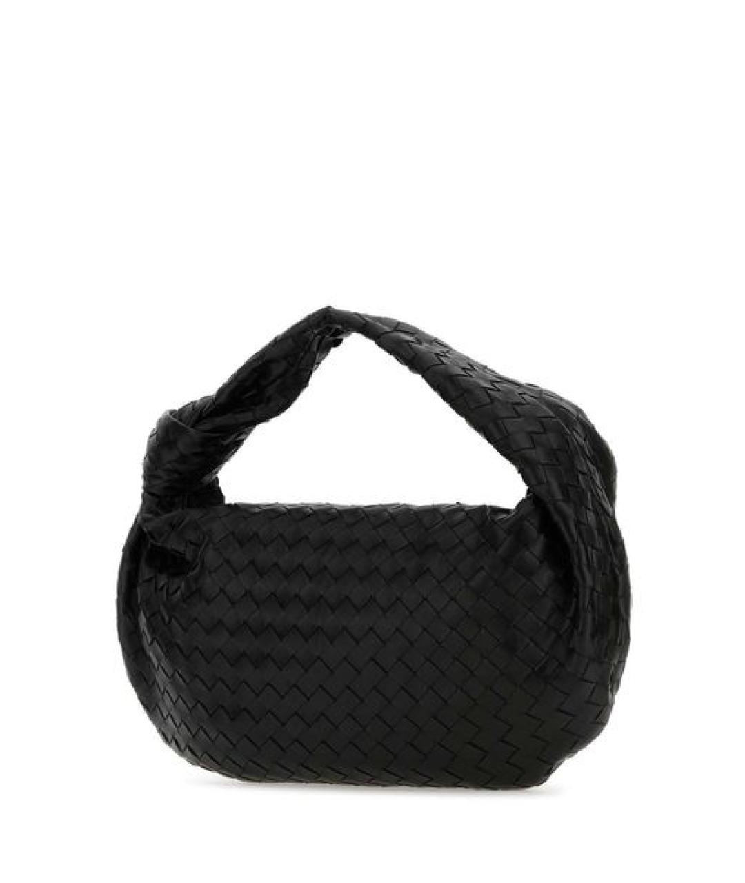 BOTTEGA VENETA Черная кожаная сумка через плечо, фото 3