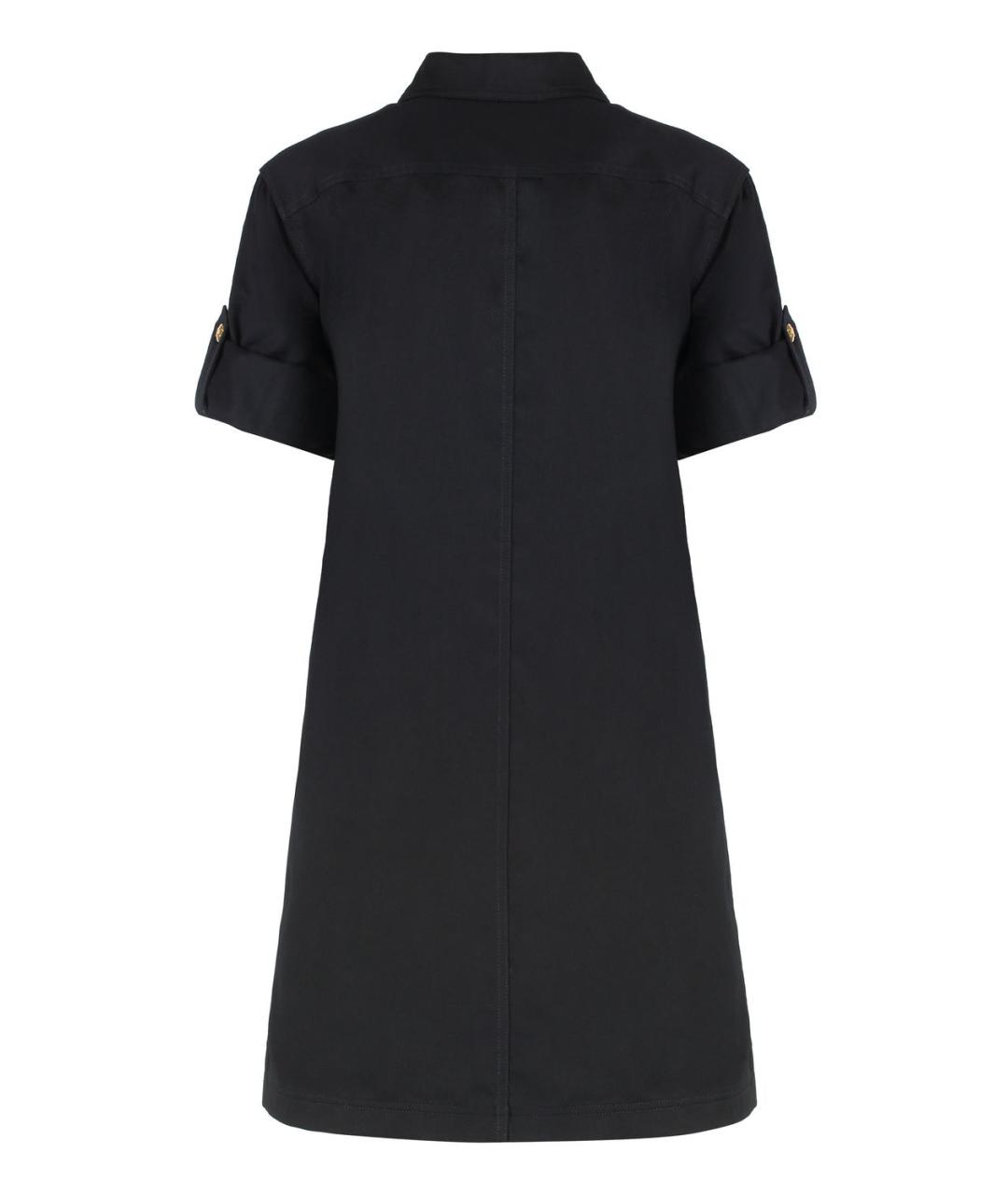 CELINE Черное хлопковое повседневное платье, фото 2
