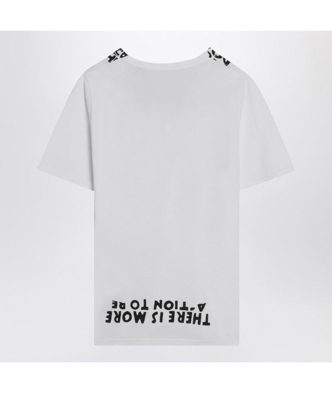 MAISON MARGIELA Белая хлопковая футболка, фото 2
