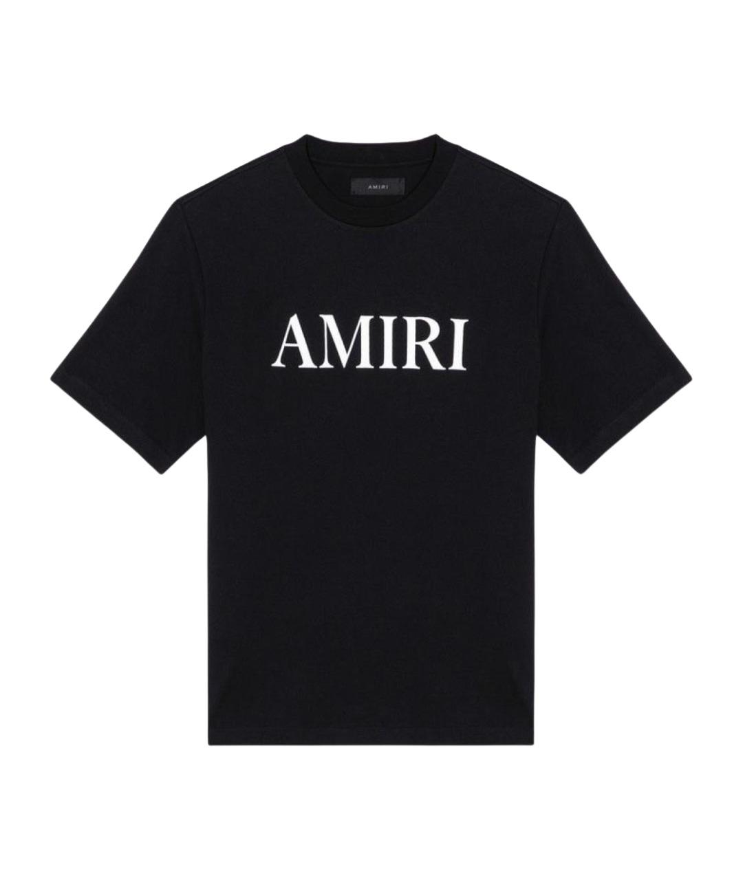 AMIRI Черная хлопковая футболка, фото 1