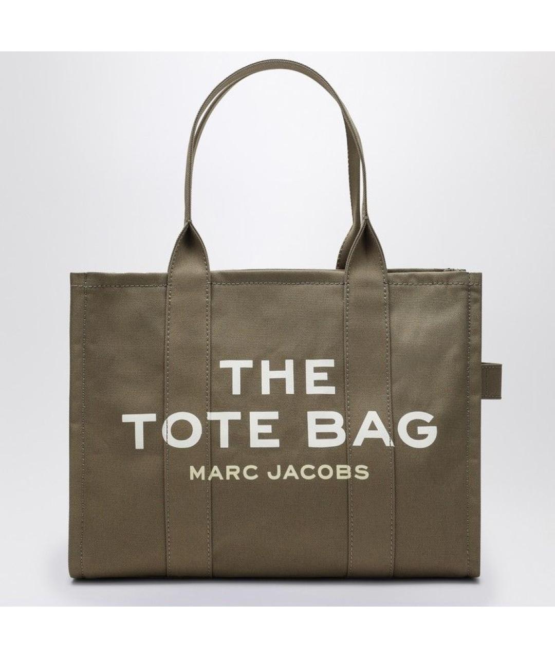 MARC JACOBS Хаки хлопковая сумка тоут, фото 3