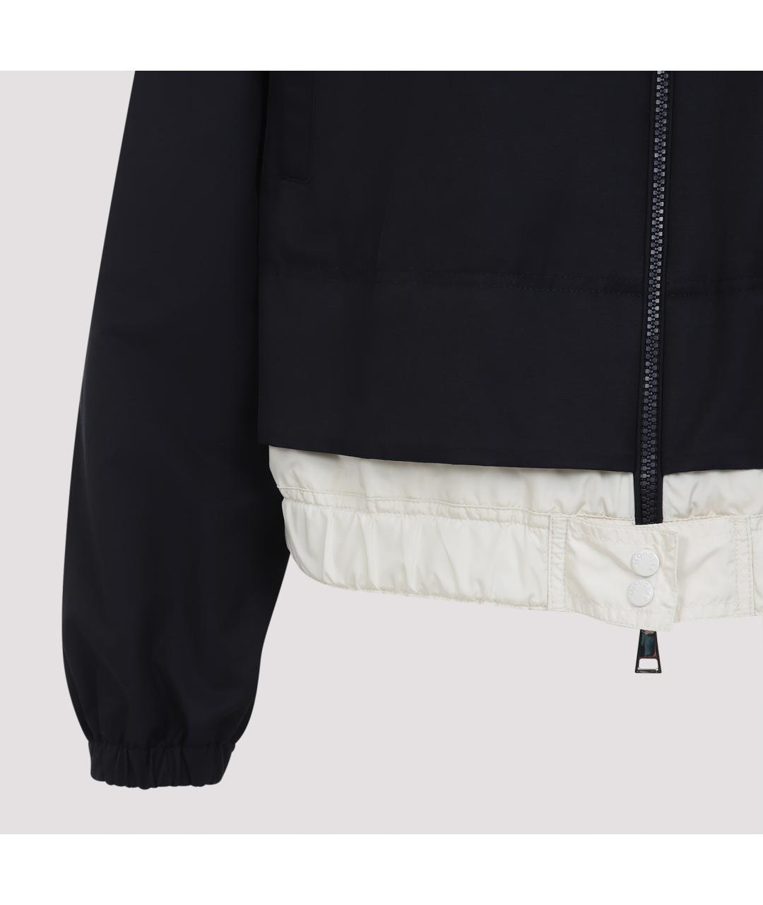 MONCLER Темно-синяя хлопковая куртка, фото 4
