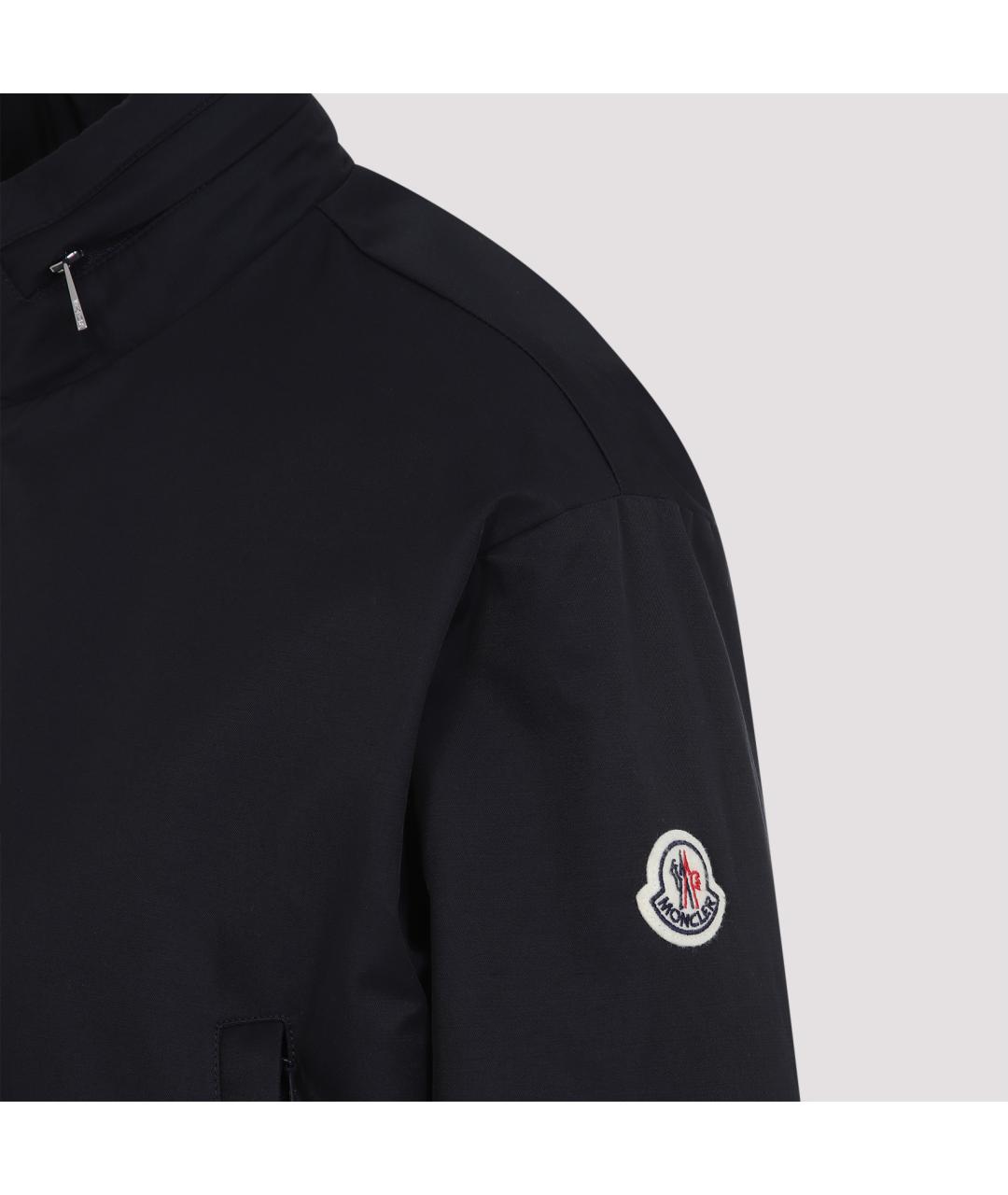 MONCLER Темно-синяя хлопковая куртка, фото 5