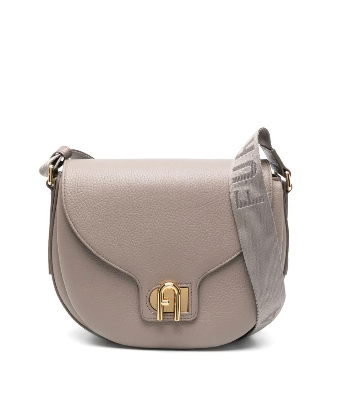 FURLA Серая синтетическая сумка через плечо, фото 1