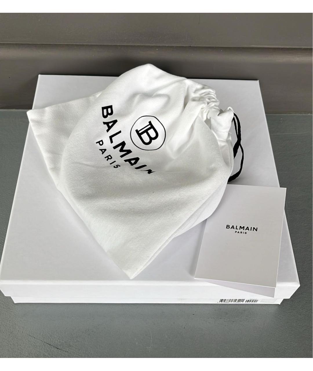 BALMAIN Черный кожаный ремень, фото 4