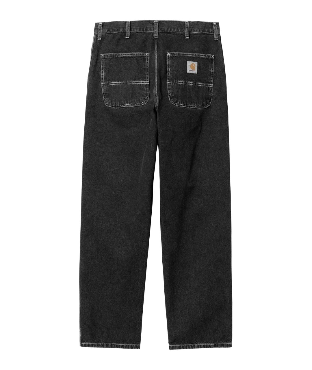 CARHARTT WIP Черные хлопковые повседневные брюки, фото 2
