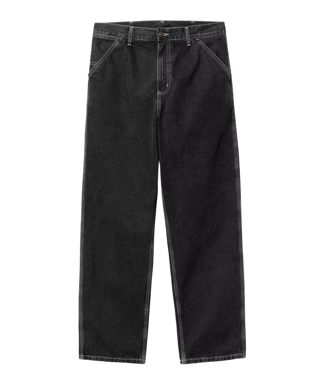 CARHARTT WIP Черные хлопковые повседневные брюки, фото 1