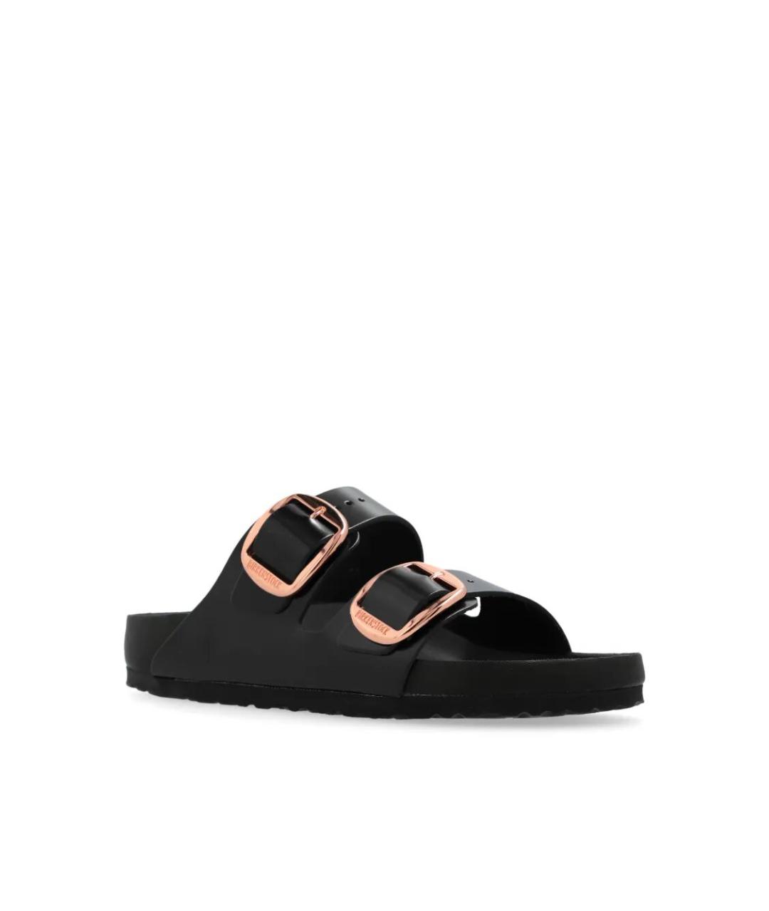 BIRKENSTOCK Черные кожаные сандалии, фото 5