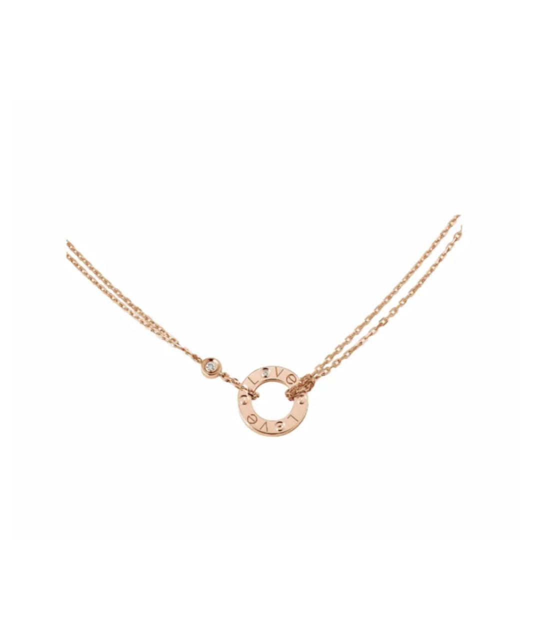 CARTIER Розовое колье из розового золота, фото 1