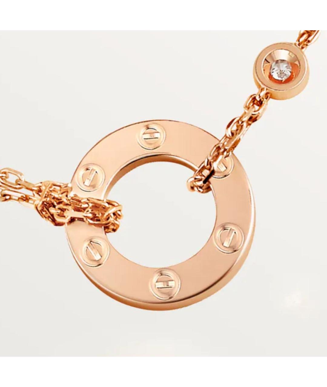 CARTIER Розовое колье из розового золота, фото 3