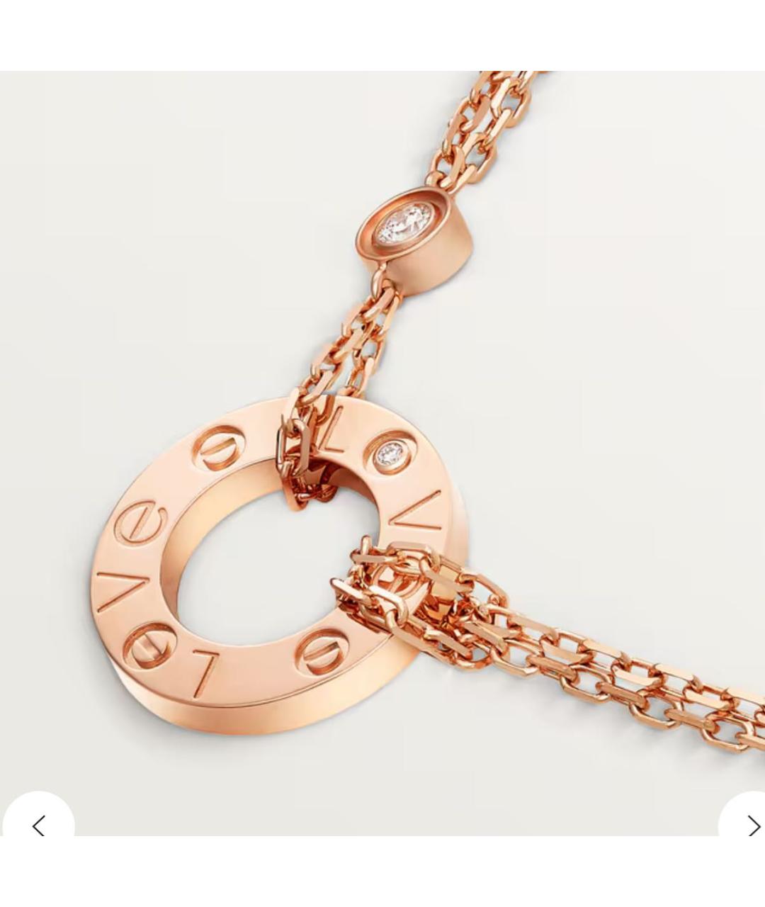 CARTIER Розовое колье из розового золота, фото 4