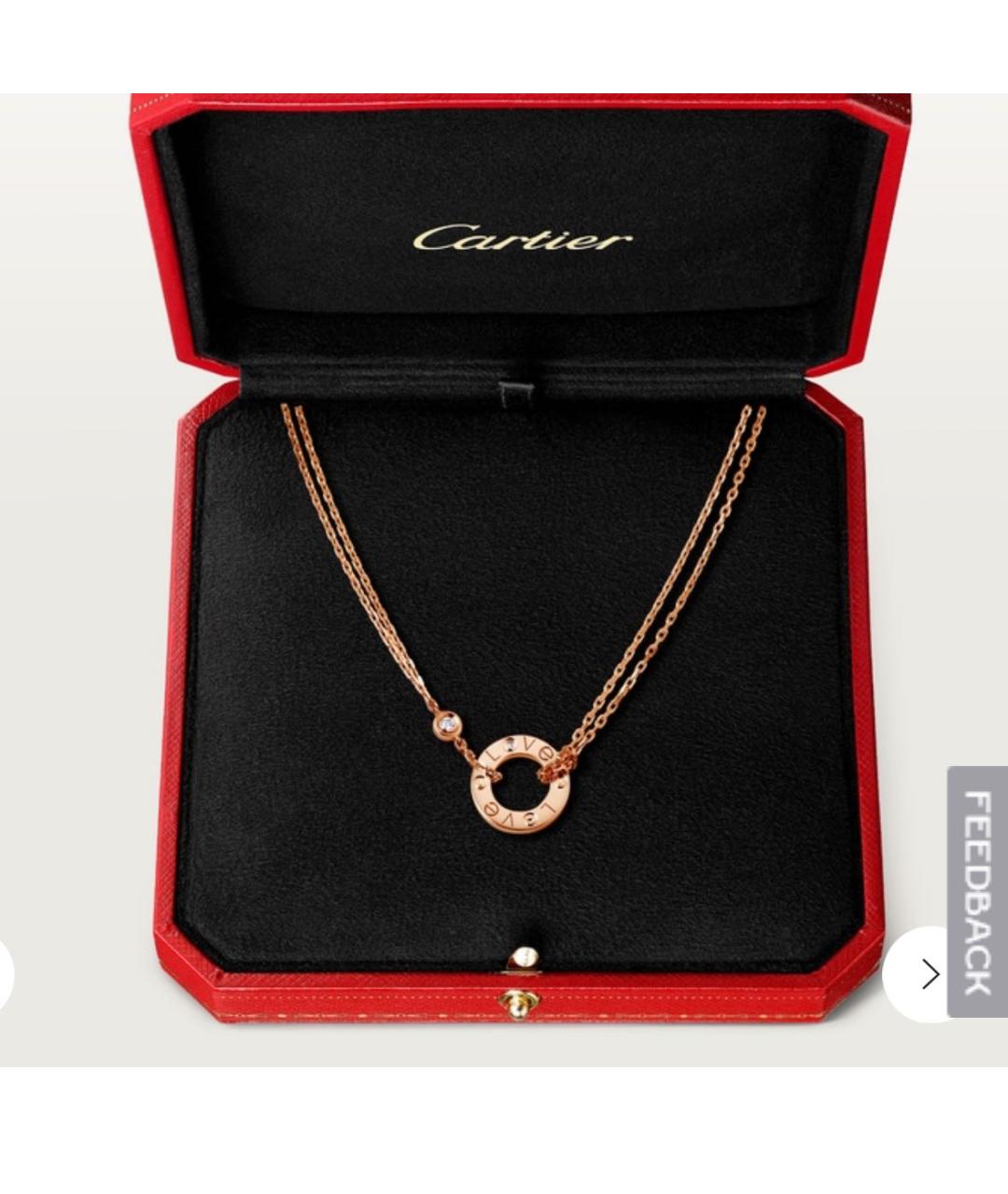 CARTIER Розовое колье из розового золота, фото 5